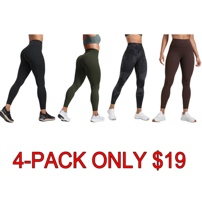 Elevate Your Workout: Seamless High-Waisted Leggings with Sculpting Fit