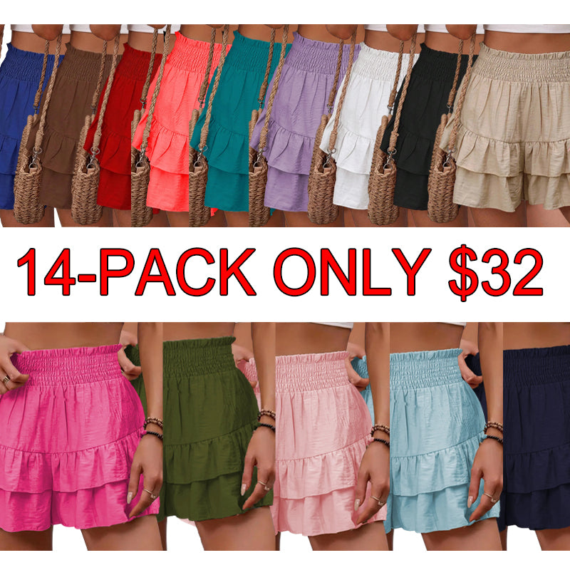 💝Last Day Promotion⚡Boho Ruffle Skorts