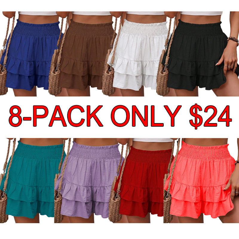 💝Last Day Promotion⚡Boho Ruffle Skorts