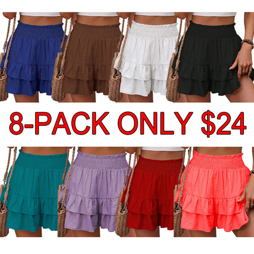 💝Last Day Promotion⚡Boho Ruffle Skorts