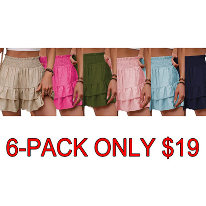 💝Last Day Promotion⚡Boho Ruffle Skorts