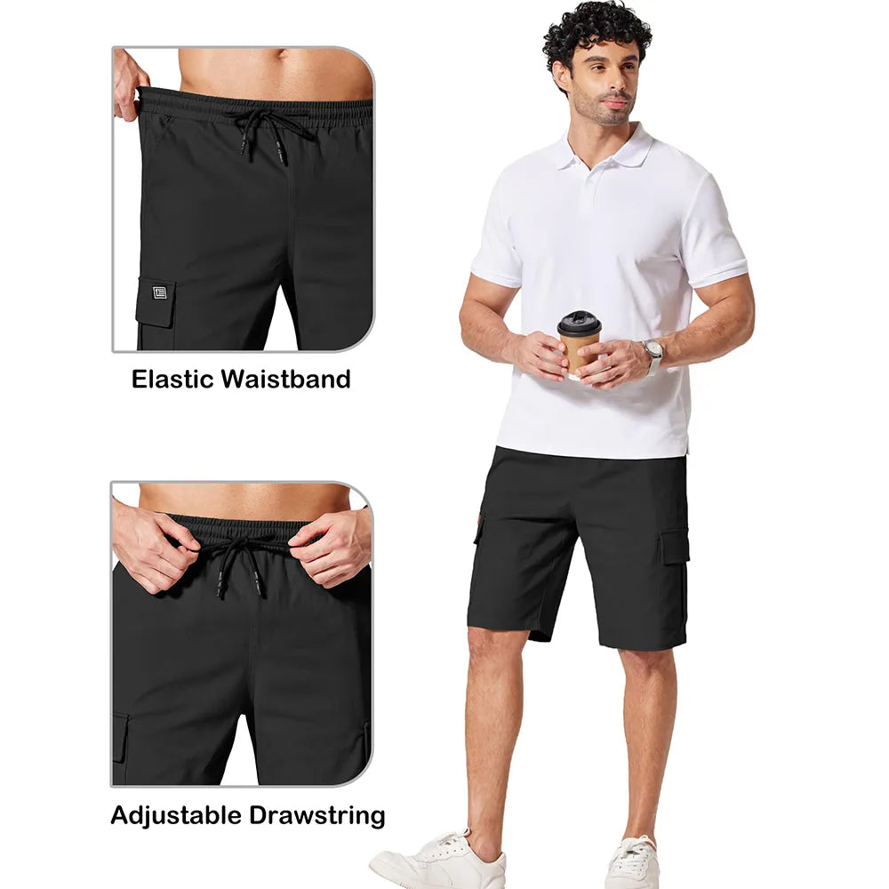 「🛒90%OFF only today」Men's Pockets Drawstring Cargo Shorts