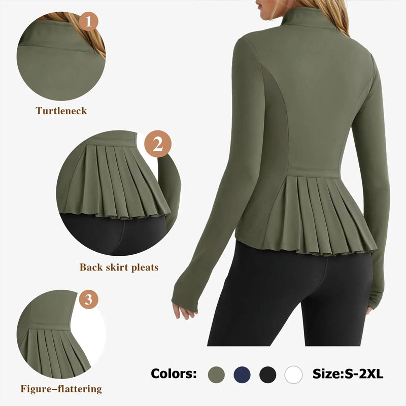 Women's Lightweight Zip-Up Athletic Jacket