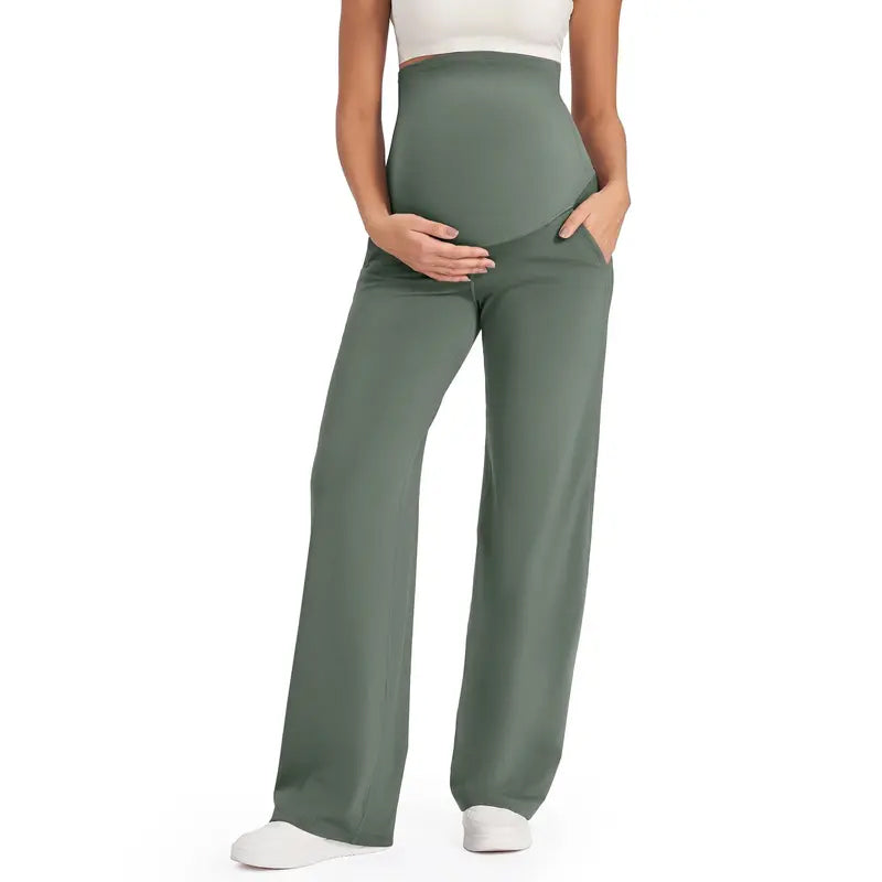 Maternity Wide-Leg Pants for Ultimate Comfort & Style 🤰✨
