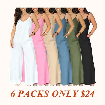 Women's Elegant Solid Color Strapless Jumpsuit, Stylish One-Piece for Casual Wear, Comfortable and Versatile Fashion Choice