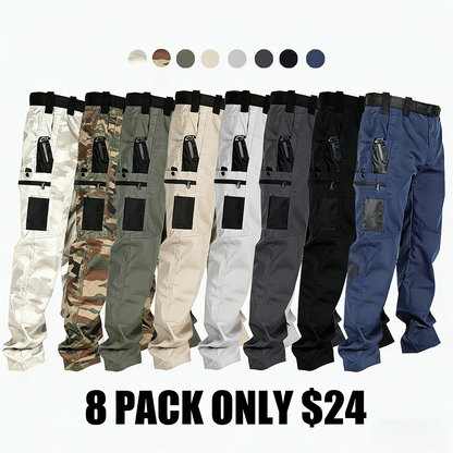 Men's Solid Color Tactical Work Pants