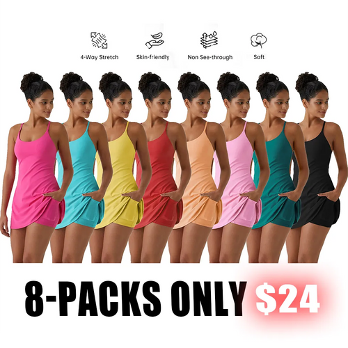 Women’s Plush Backless Active Dress-Easy Peezy Edition