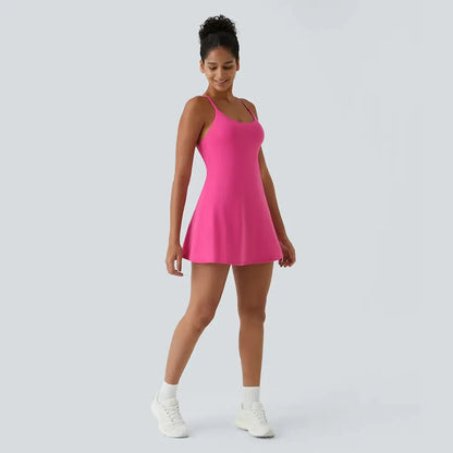 Women’s Plush Backless Active Dress-Easy Peezy Edition