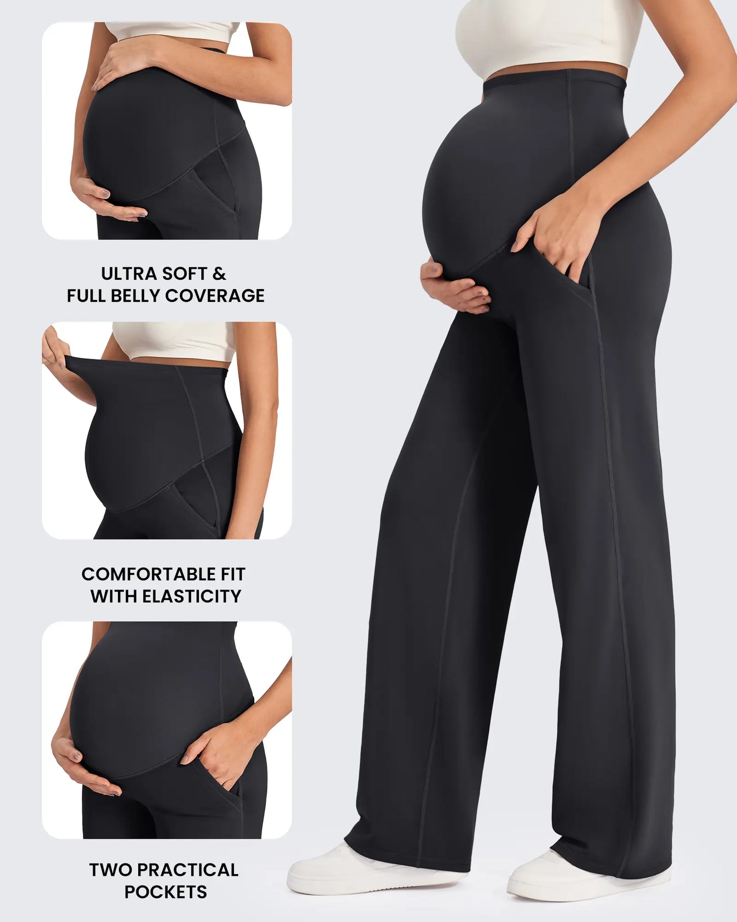 Maternity Wide-Leg Pants for Ultimate Comfort & Style 🤰✨