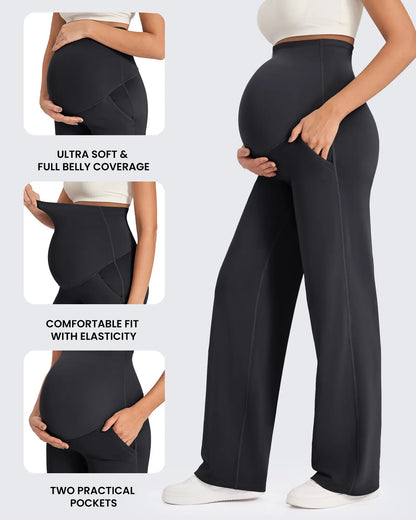 Maternity Wide-Leg Pants for Ultimate Comfort & Style 🤰✨