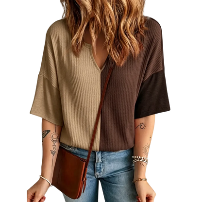 Half Sleeve Waffle Knit Shirts